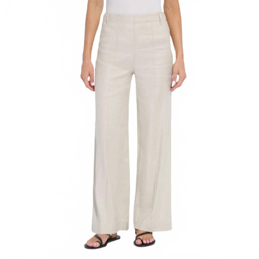 NEW LYSSE women's gabriela high waist pants in flax linen